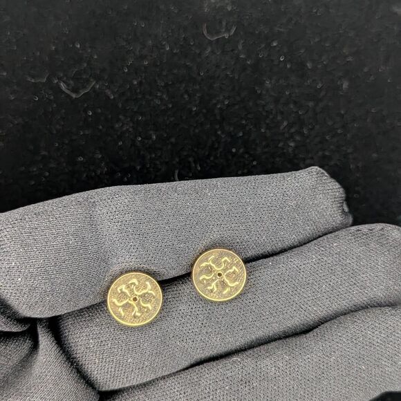 Tory Burch Gold Kira Stud Earrings - Picture 4 of 4